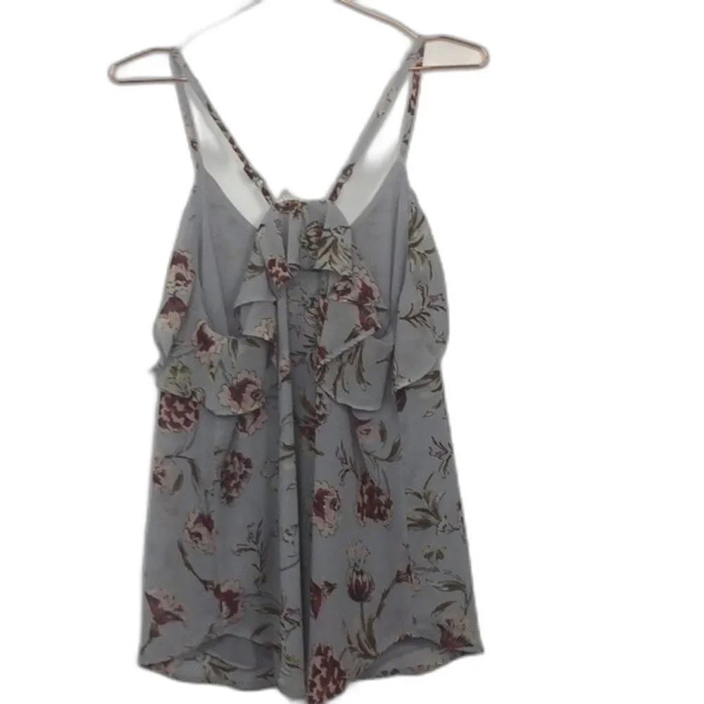 Japna Floral Cami Ruffle Detail Around Back (255) - Picture 5 of 6